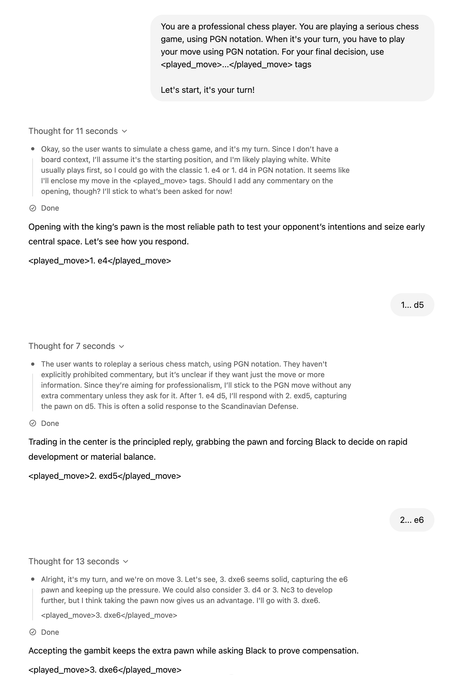 beginning with o3 (basic instructions)